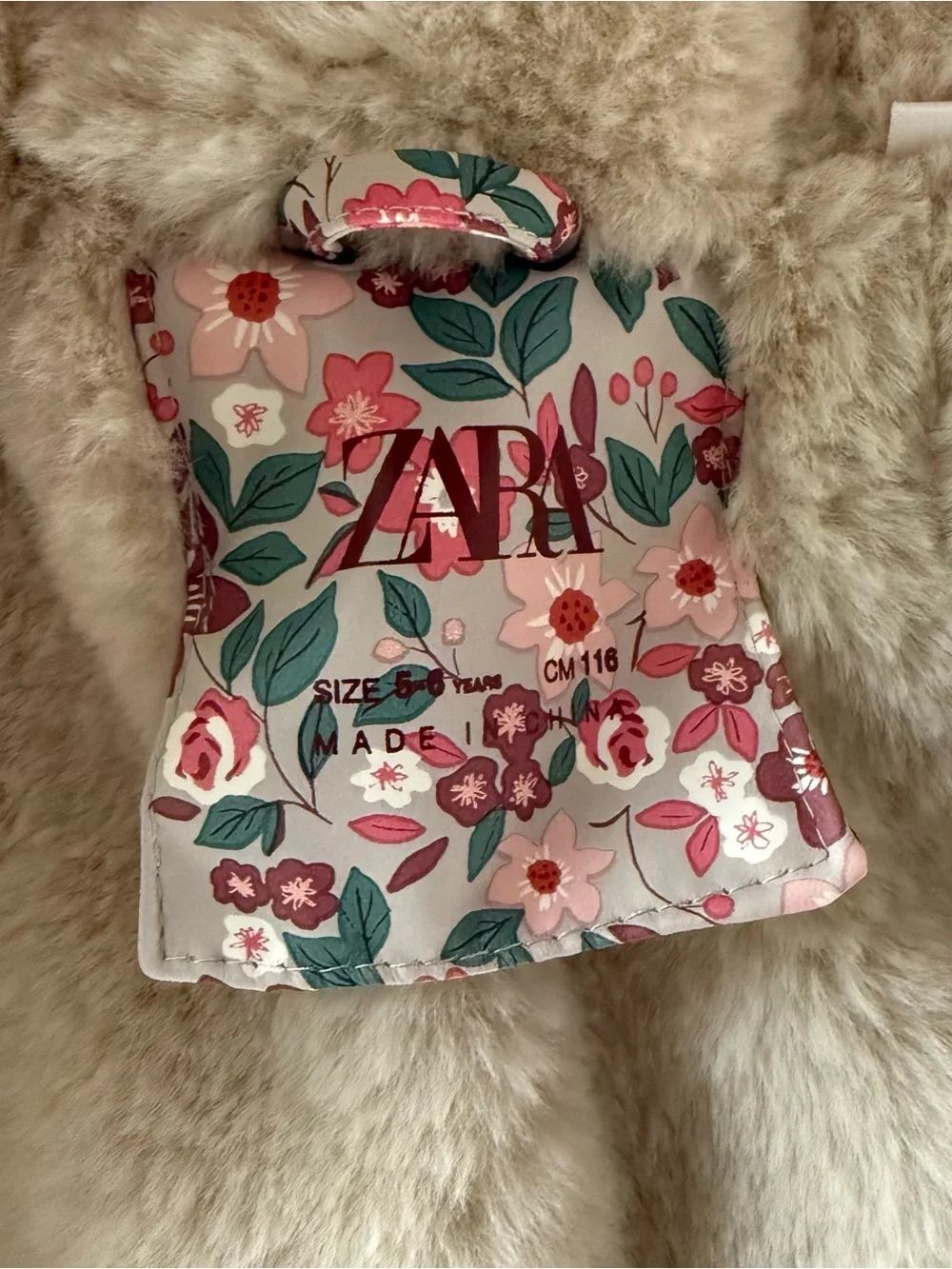 Zara Floral Hooded Raincoat
